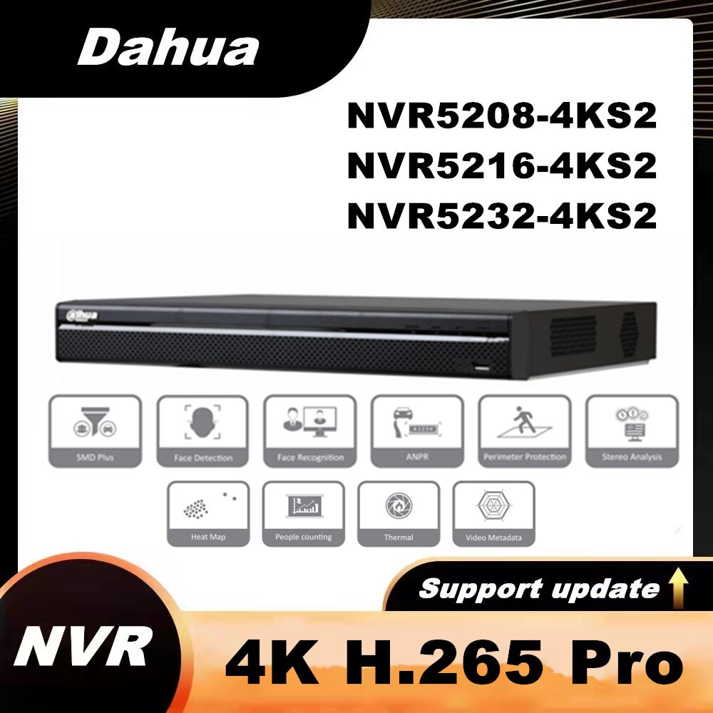 Dahua 4K H.265 Pro   NVR 8CH NVR5208-4KS2 16..